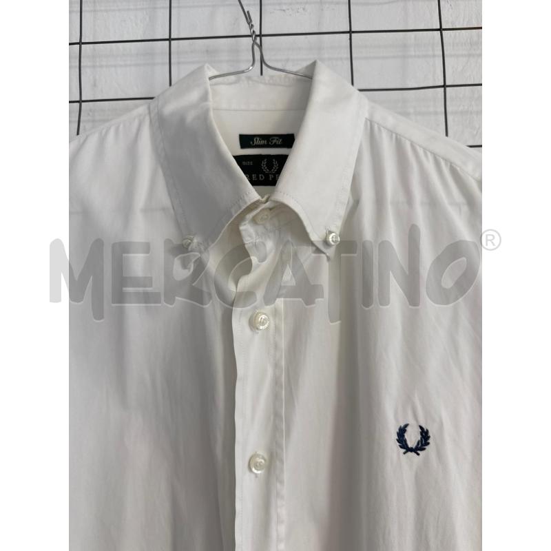 CAMICIA UOMO FRED PERRY BIANCA MANICA LUNGA  | Mercatino dell'Usato Corciano 2