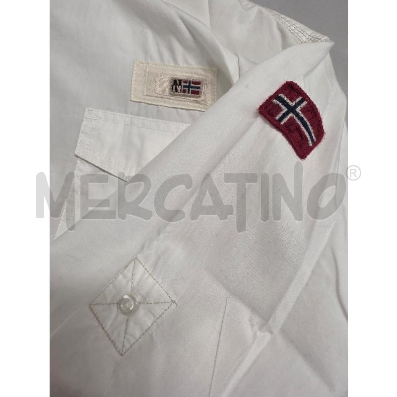 CAMICIA UOMO NAPAPIJRI BIANCA CON TASCHE M L  | Mercatino dell'Usato Corciano 3