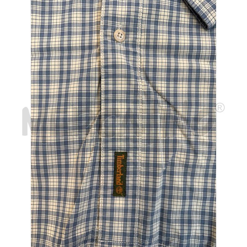 CAMICIA UOMO TIMBERLAND MANICA LUNGA CON  SCACCHI BLU E BEIGE  | Mercatino dell'Usato Corciano 2