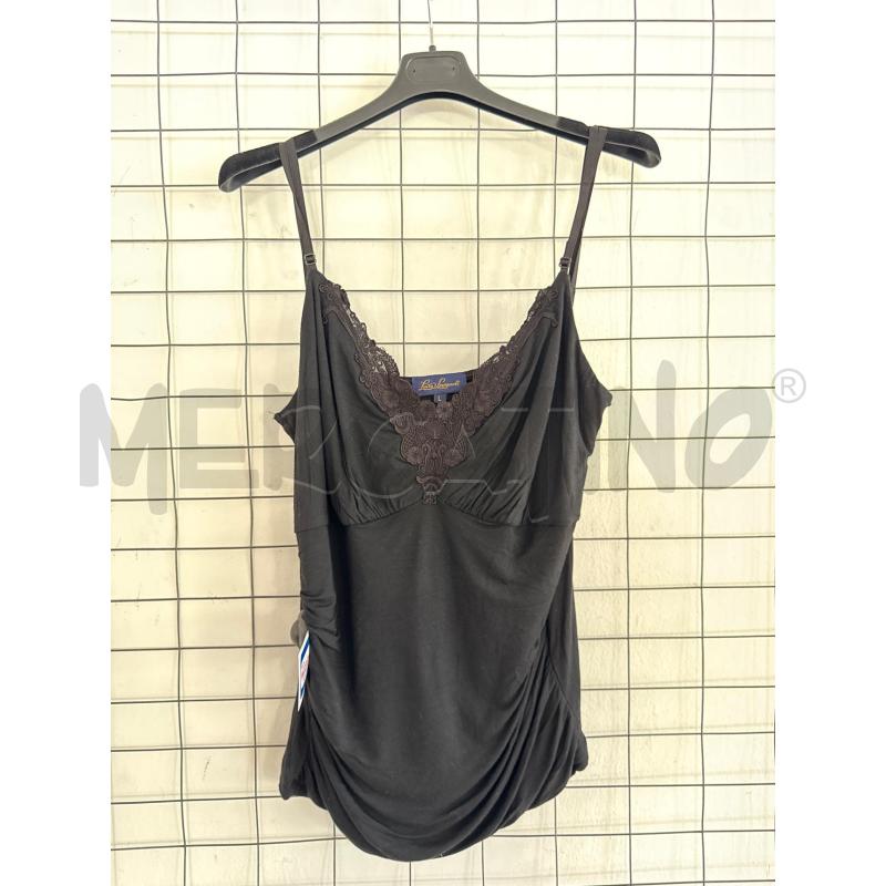 CANOTTA DONNA LUISA SPAGNIOLI NERA  | Mercatino dell'Usato Corciano 1