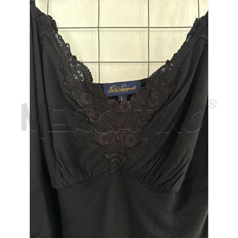 CANOTTA DONNA LUISA SPAGNIOLI NERA  | Mercatino dell'Usato Corciano 2