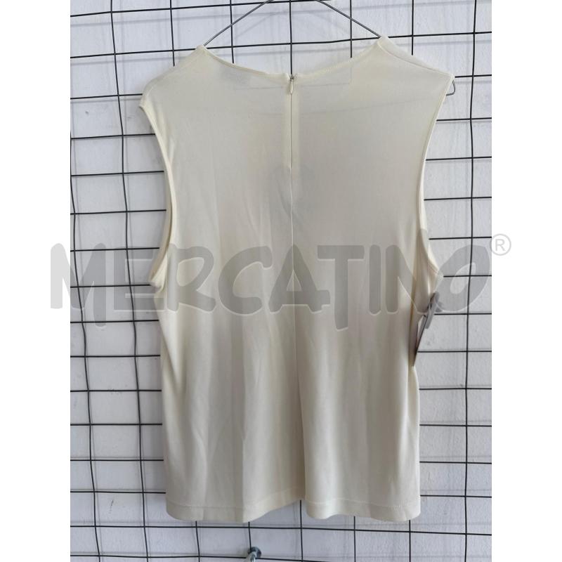 CANOTTA DONNA VERSACE CKLASSIC PANNA CON CERCHIO SUL PETTO  | Mercatino dell'Usato Corciano 3
