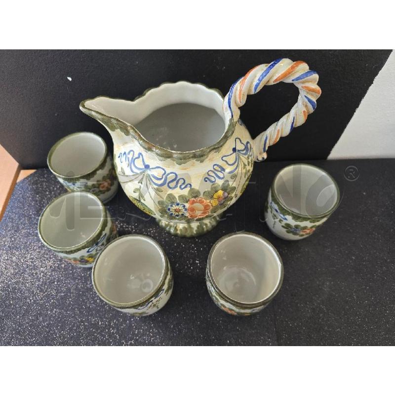 CARAF DERUT+5 BICCH VERDE MOTIVI FIORI | Mercatino dell'Usato Corciano 3