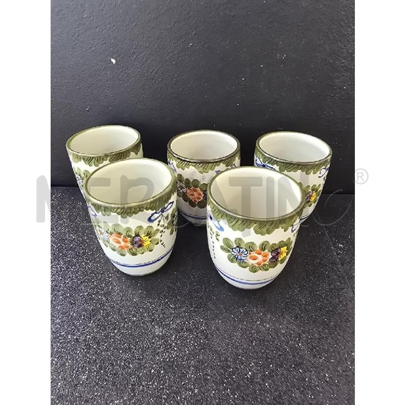 CARAF DERUT+5 BICCH VERDE MOTIVI FIORI | Mercatino dell'Usato Corciano 4