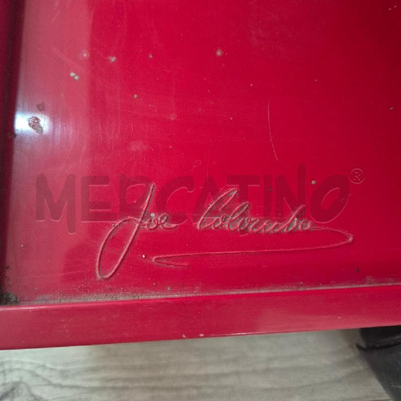 CARRELLO ROSSO DA RIVEDERE JOE COLOMBO ANNI70 | Mercatino dell'Usato Corciano 4