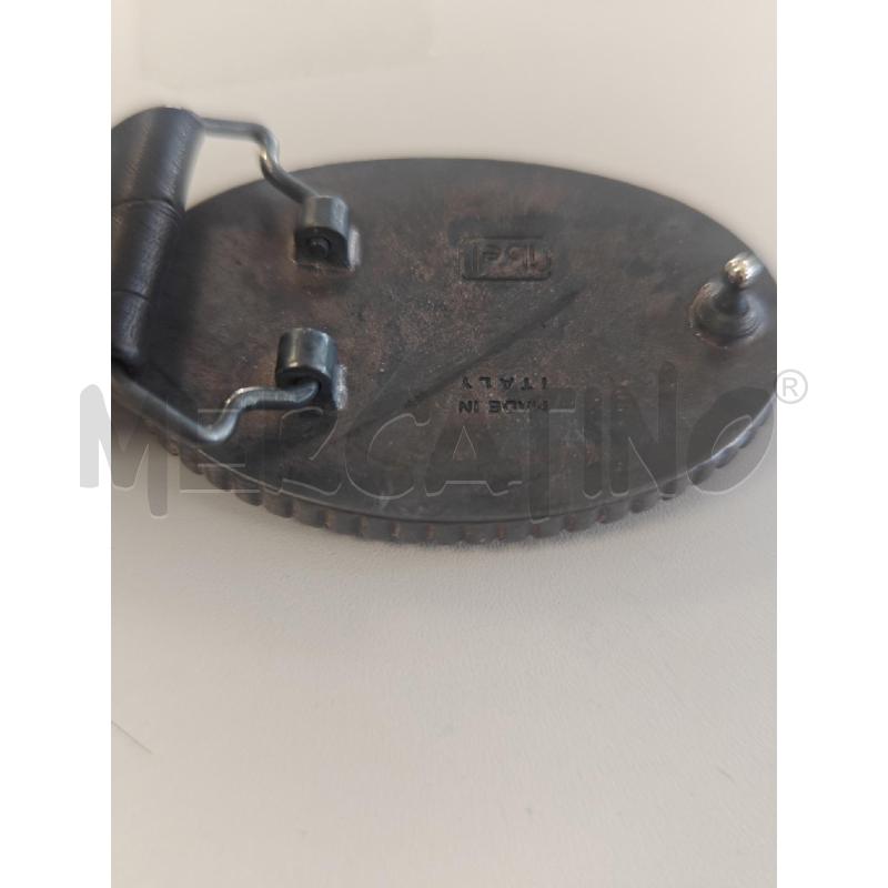 CINTURA DONNA CAVALLI PELLE FIBBIA TONDA INSERTO COCCODRILLO | Mercatino dell'Usato Corciano 4