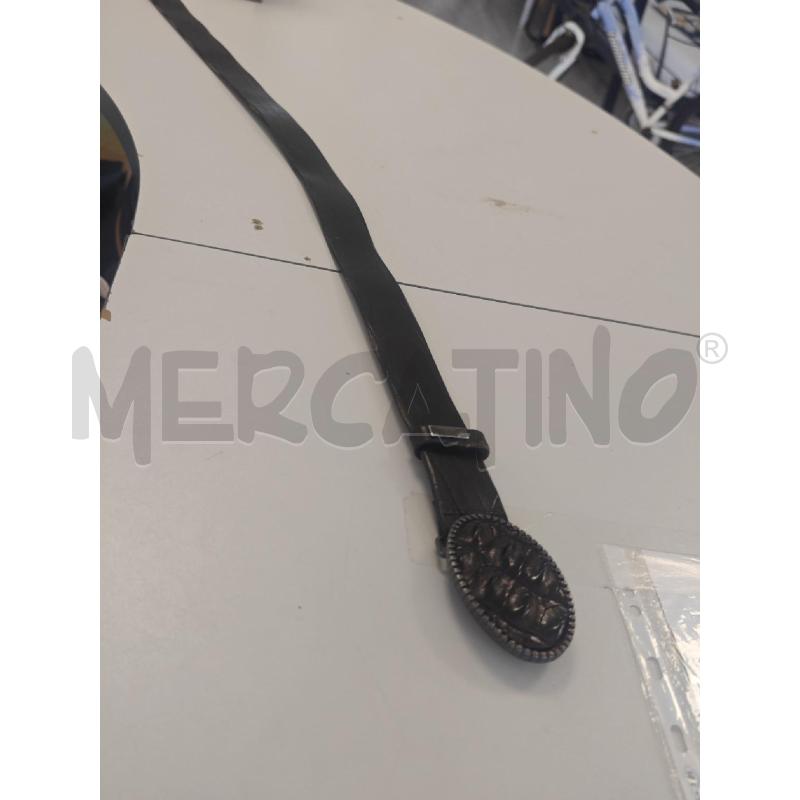 CINTURA DONNA CAVALLI PELLE FIBBIA TONDA INSERTO COCCODRILLO | Mercatino dell'Usato Corciano 5
