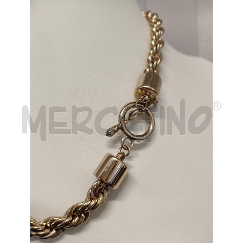 COLLANA CON CHIUSURA A MARTELLO SIMIL ORO INTRECCIO  | Mercatino dell'Usato Corciano 2