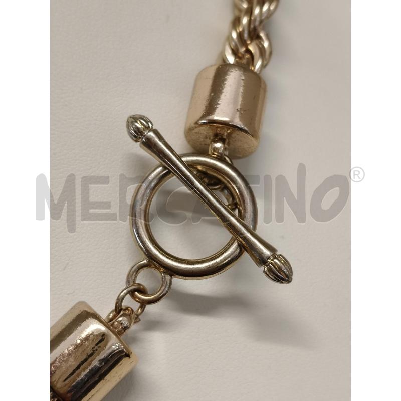 COLLANA CON CHIUSURA A MARTELLO SIMIL ORO INTRECCIO  | Mercatino dell'Usato Corciano 3