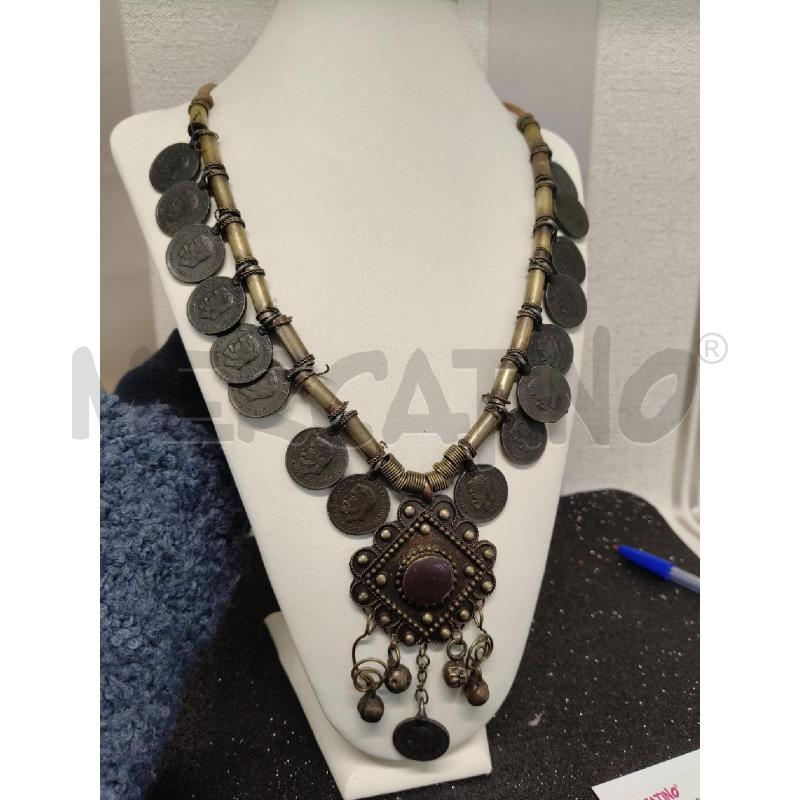 COLLANA CON MONETE ANTICHE ALL'INDIANA  | Mercatino dell'Usato Corciano 1