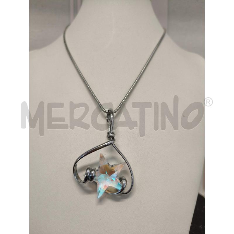 COLLANA CON STELLA DIAMANTATA LAVORATA  | Mercatino dell'Usato Corciano 1
