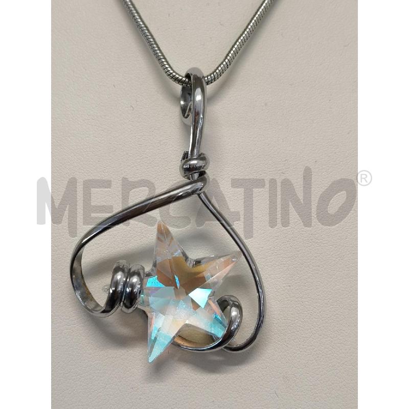 COLLANA CON STELLA DIAMANTATA LAVORATA  | Mercatino dell'Usato Corciano 2