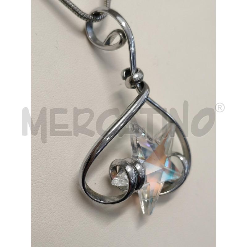 COLLANA CON STELLA DIAMANTATA LAVORATA  | Mercatino dell'Usato Corciano 3