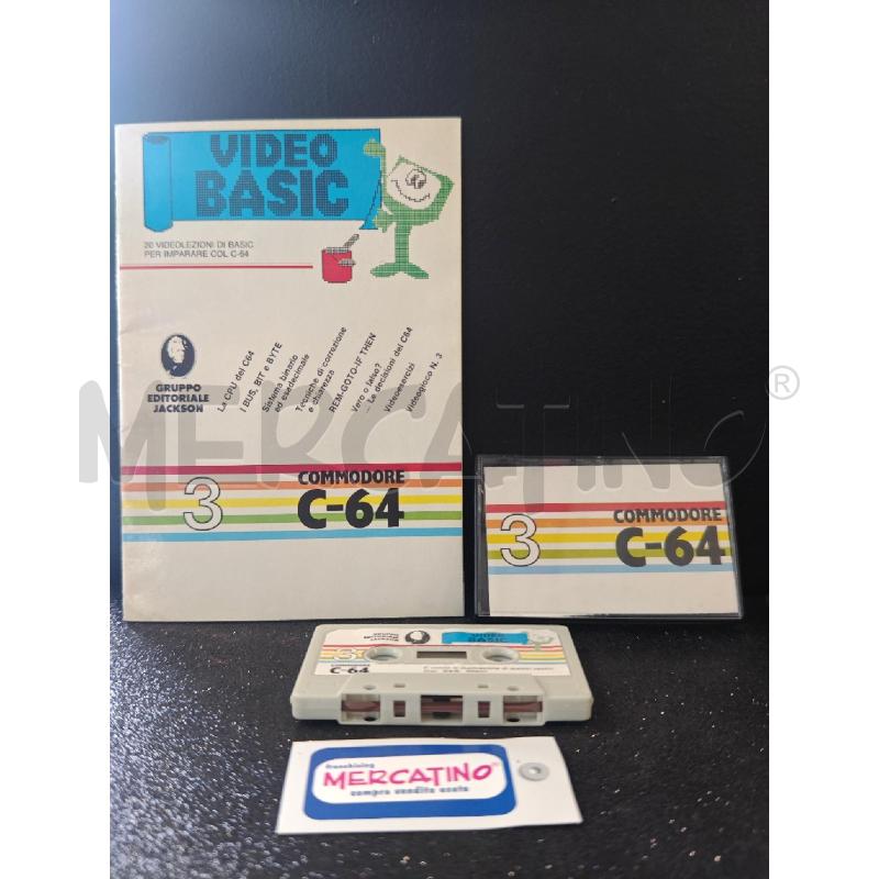 COMMODORE C-64 3+MANUALE VIDEO BASIC | Mercatino dell'Usato Corciano 1
