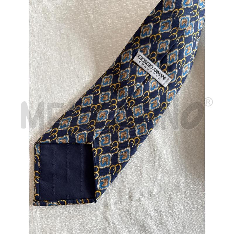 CRAVATTA GIORGIO ARMANI CON STAMPA CAVALO  | Mercatino dell'Usato Corciano 2
