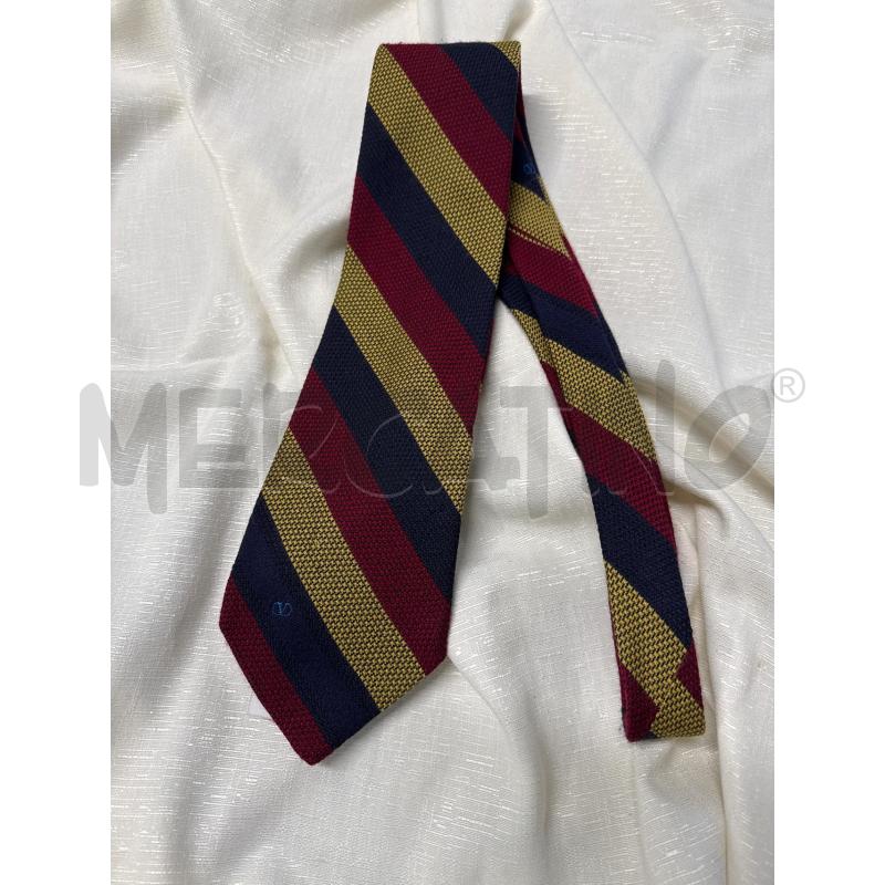 CRAVATTA VALENTINO BLU GIALA E ROSSA CON LOGO  | Mercatino dell'Usato Corciano 1