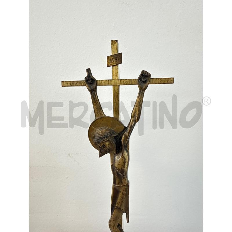 CROCIFISSO IN OTTONE  ANNI 50  | Mercatino dell'Usato Corciano 2