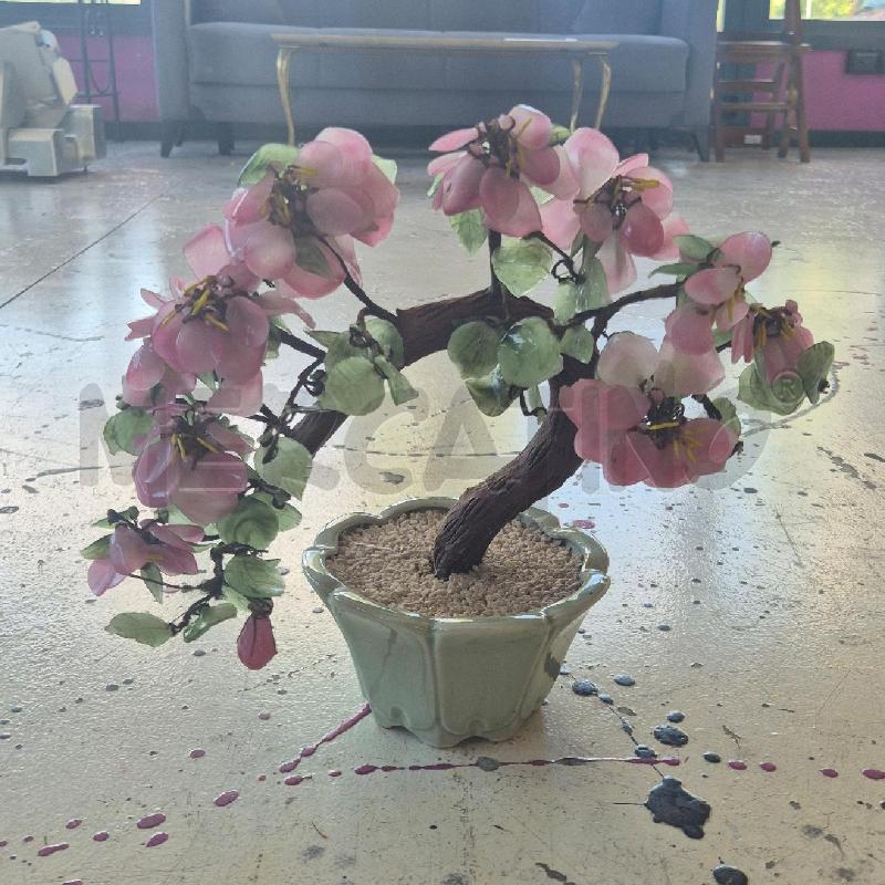DECORAZIONE VASO CON BONSAI IN VETRO  | Mercatino dell'Usato Corciano 1