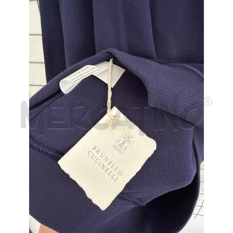 FELPA UOMO BRUNELLO CUCINELLI BLU ELETTRICO CON CARTELLINO  | Mercatino dell'Usato Corciano 4