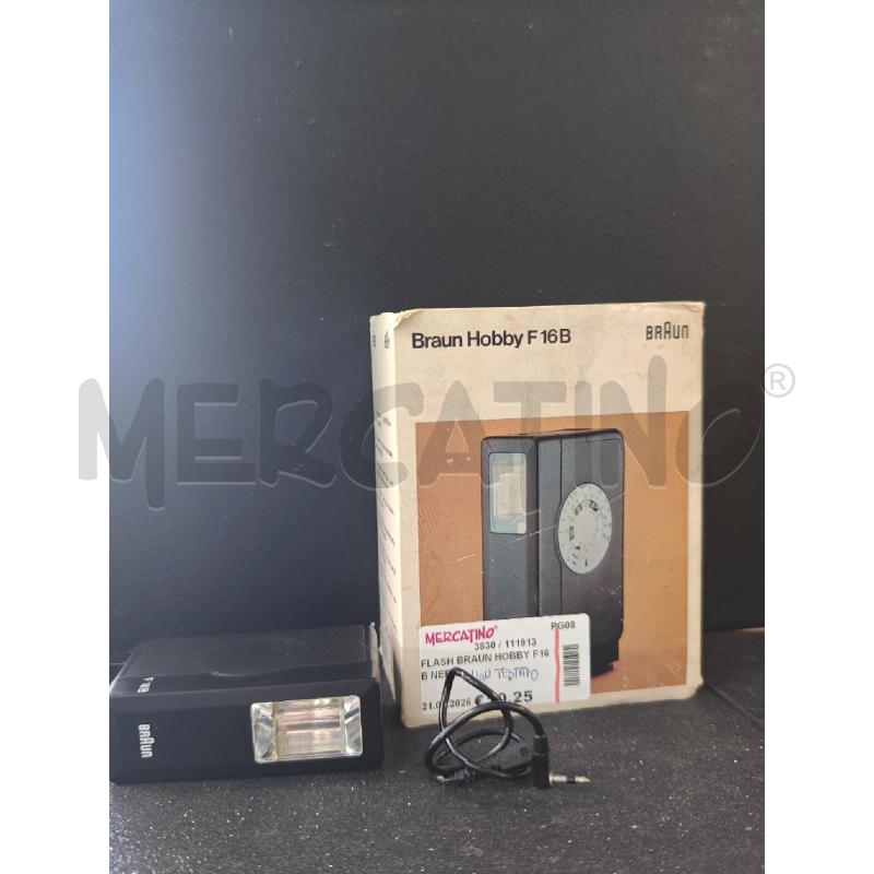 FLASH BRAUN HOBBY F16B NERO | Mercatino dell'Usato Corciano 1