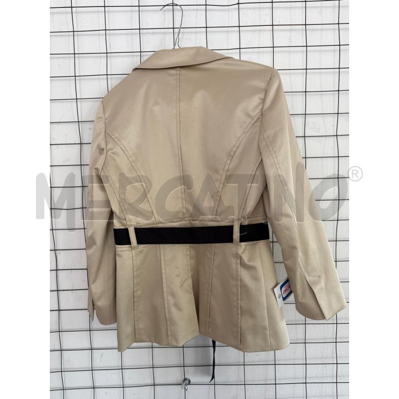GIACCA DONNA MAX&CO BEIGE CON CINTURA NERA  | Mercatino dell'Usato Corciano 3