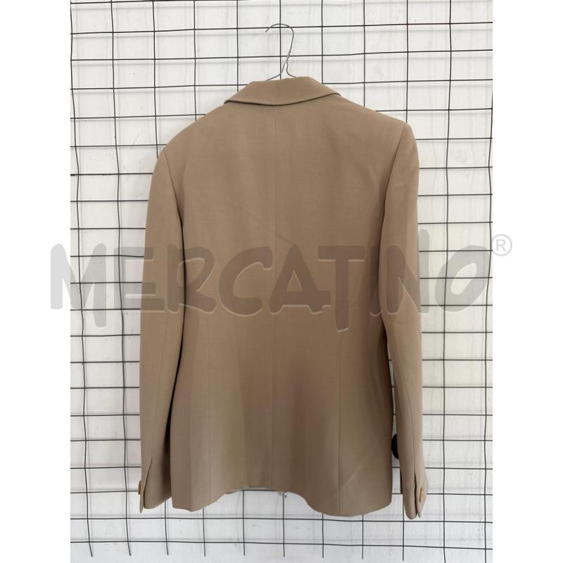 GIACCA DONNA MAX MARA BEIGE SCURO CON UN BOTTONE  | Mercatino dell'Usato Corciano 4