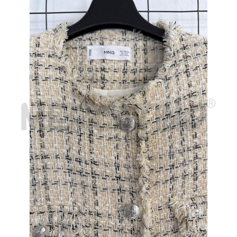 GIACCA DONNA MNG CREMA CON BOTTONI SILVER STILOE CHANEL  | Mercatino dell'Usato Corciano 2