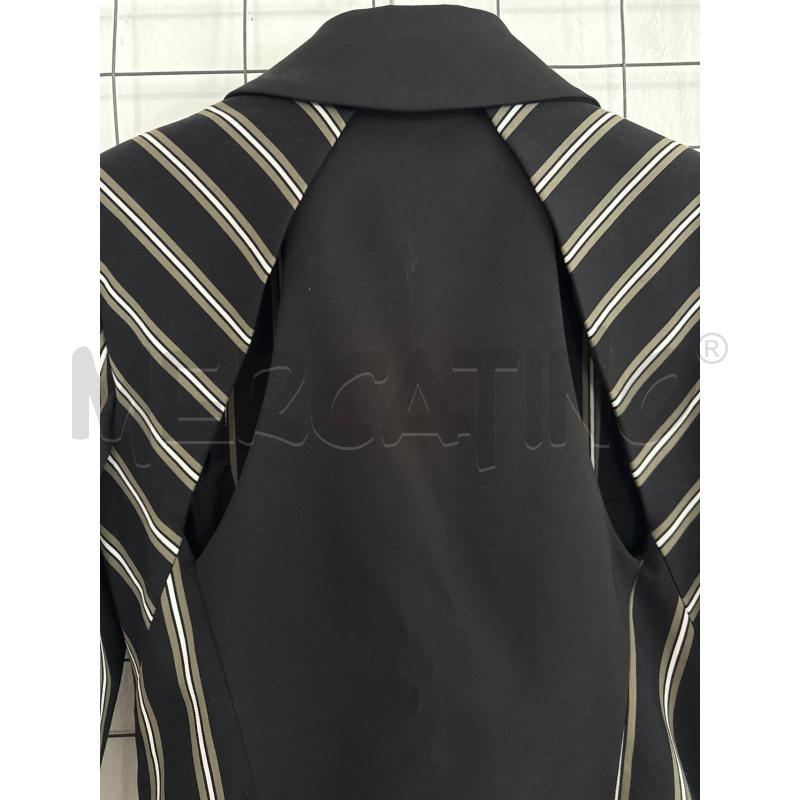 GIACCA DONNA PATRIZIA PEPE NERA CON RIGHE MARRONI  | Mercatino dell'Usato Corciano 5