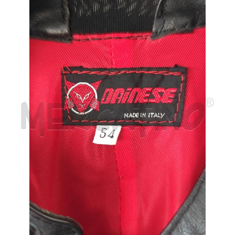 GIACCA PELLE UOMO DAINESE VINTAGE INTERNO ROSSO  | Mercatino dell'Usato Corciano 2