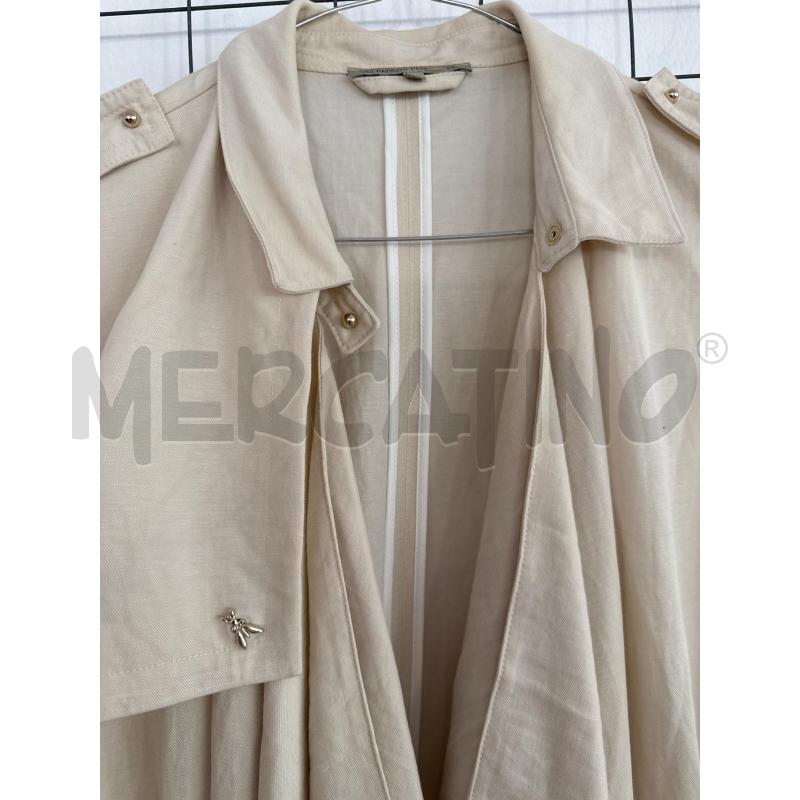 GILET DONNA PATRIZIA PEPE BEIGE SMANICATO  | Mercatino dell'Usato Corciano 2