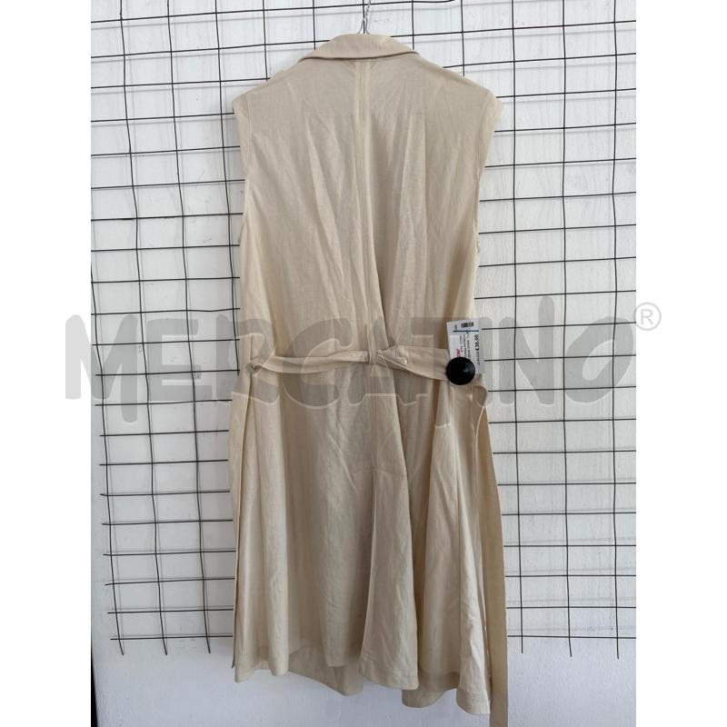 GILET DONNA PATRIZIA PEPE BEIGE SMANICATO  | Mercatino dell'Usato Corciano 4