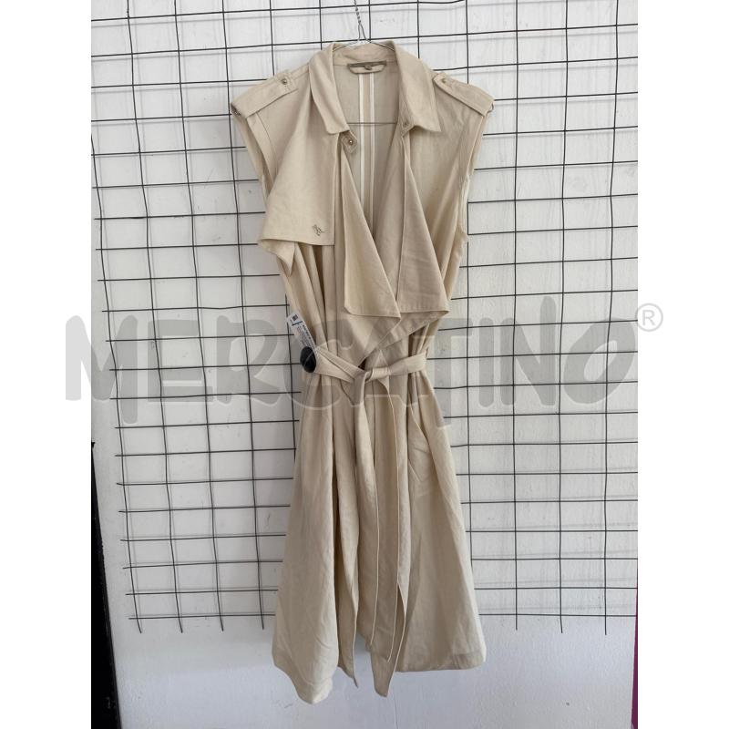 GILET DONNA PATRIZIA PEPE BEIGE SMANICATO  | Mercatino dell'Usato Corciano 5