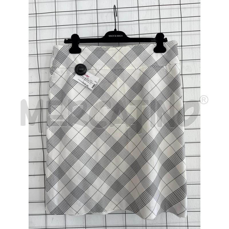 GONNA BURBERRY BIANCHA CON STRISCE NERE  | Mercatino dell'Usato Corciano 1