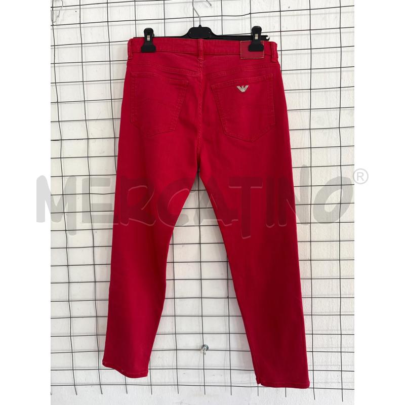 JEANS DONNA ARAMANI ROSSO ELASTICIZZATO  | Mercatino dell'Usato Corciano 3