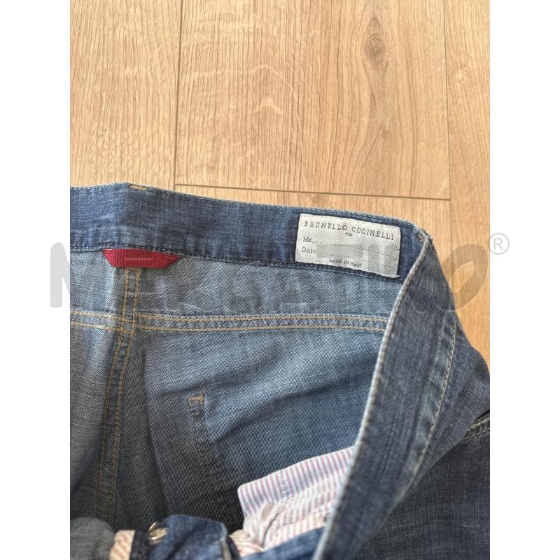 JEANS UOMO BRUNELLO CUCINELLI SCURO SLAVATO CENTRALMENTE  | Mercatino dell'Usato Corciano 2