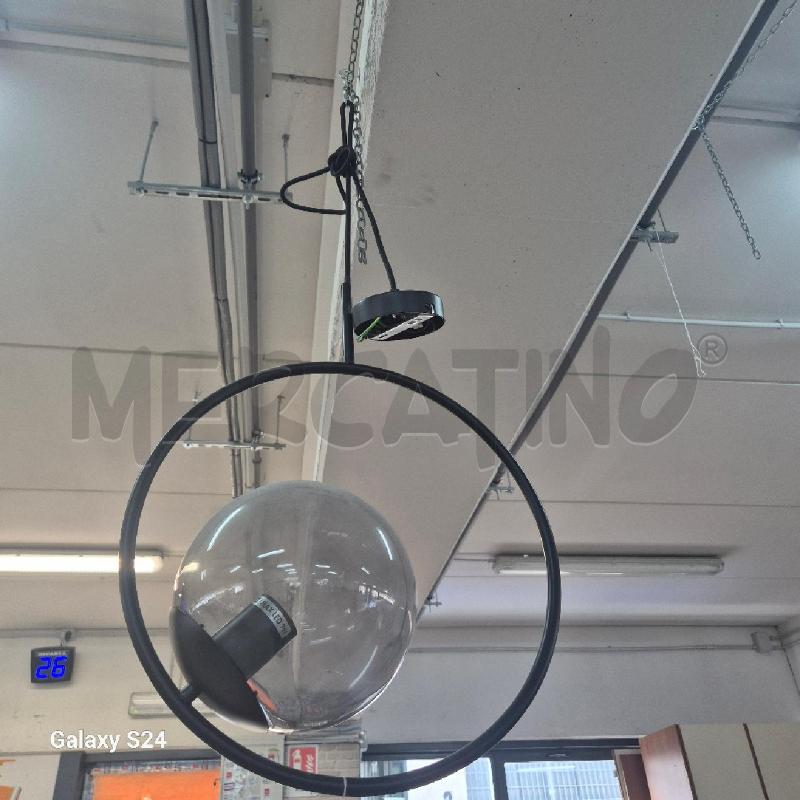 LAMPADARIO A SOSPENSIONE PROFILO NERO  | Mercatino dell'Usato Corciano 1