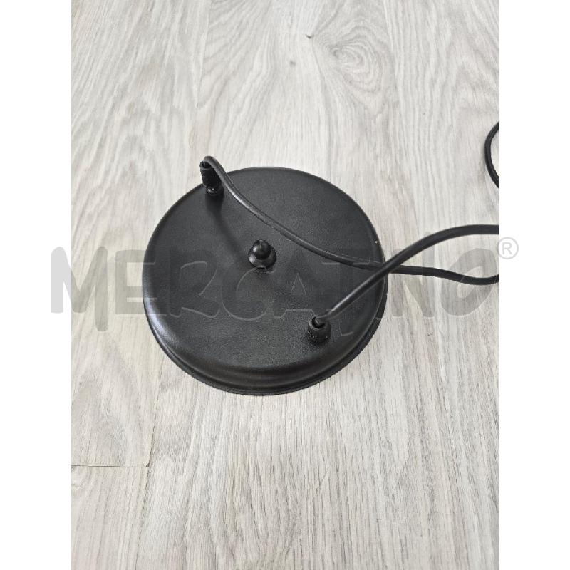 LAMPADARIO CALATA 2 LUCI NERA | Mercatino dell'Usato Corciano 3