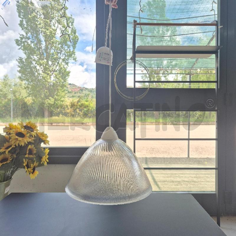 LAMPADARIO SOSPESO VETRO ZIGRINATO | Mercatino dell'Usato Corciano 2