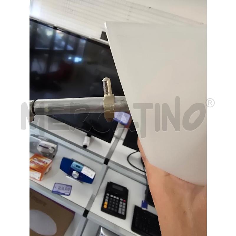 LAMPADARIO VETRO BIANCO SATINATO STILE MODERNO | Mercatino dell'Usato Corciano 3