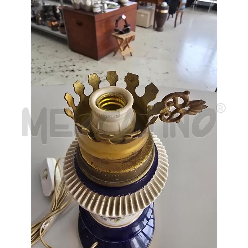 LAMPADA BASE BLU CERAMICA | Mercatino dell'Usato Corciano 4