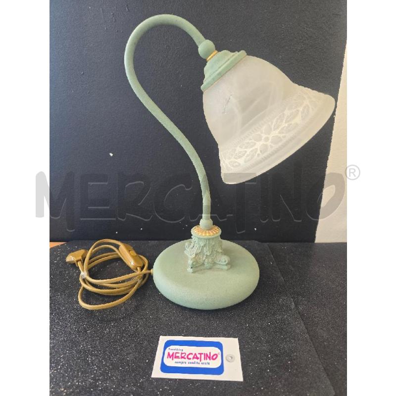 LAMPADA VERDE ACQUA  VETRO SFUMATO | Mercatino dell'Usato Corciano 1
