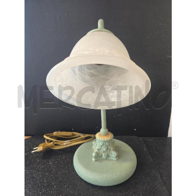 LAMPADA VERDE ACQUA  VETRO SFUMATO | Mercatino dell'Usato Corciano 2