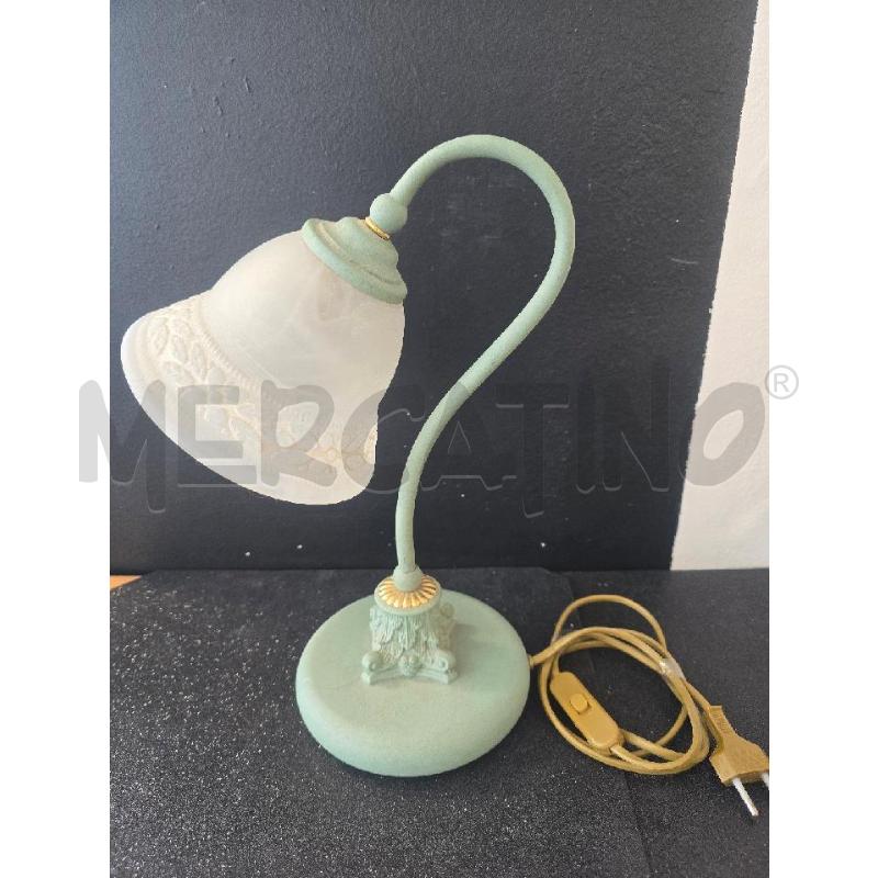 LAMPADA VERDE ACQUA  VETRO SFUMATO | Mercatino dell'Usato Corciano 4
