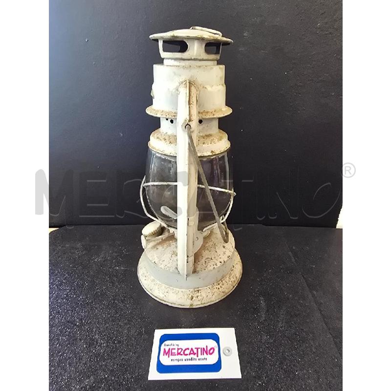 LAMPADA VINTAGE BIANCA METALLO | Mercatino dell'Usato Corciano 4