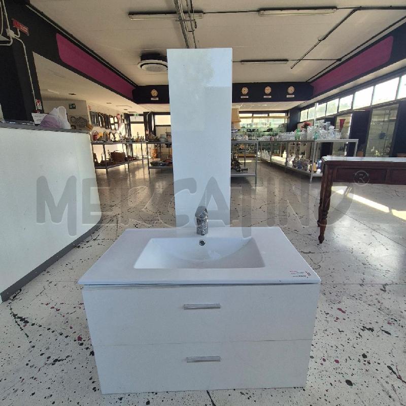 LAVABO CON MOBILE + COLONNA LACCATO BIANCO | Mercatino dell'Usato Corciano 1