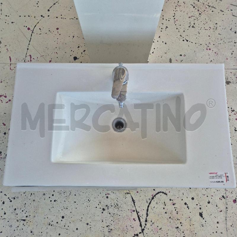 LAVABO CON MOBILE + COLONNA LACCATO BIANCO | Mercatino dell'Usato Corciano 2