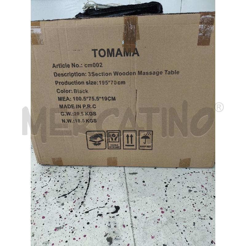 LETTINO LETTINO MASSAGGI PORTATILE NERO | Mercatino dell'Usato Corciano 4