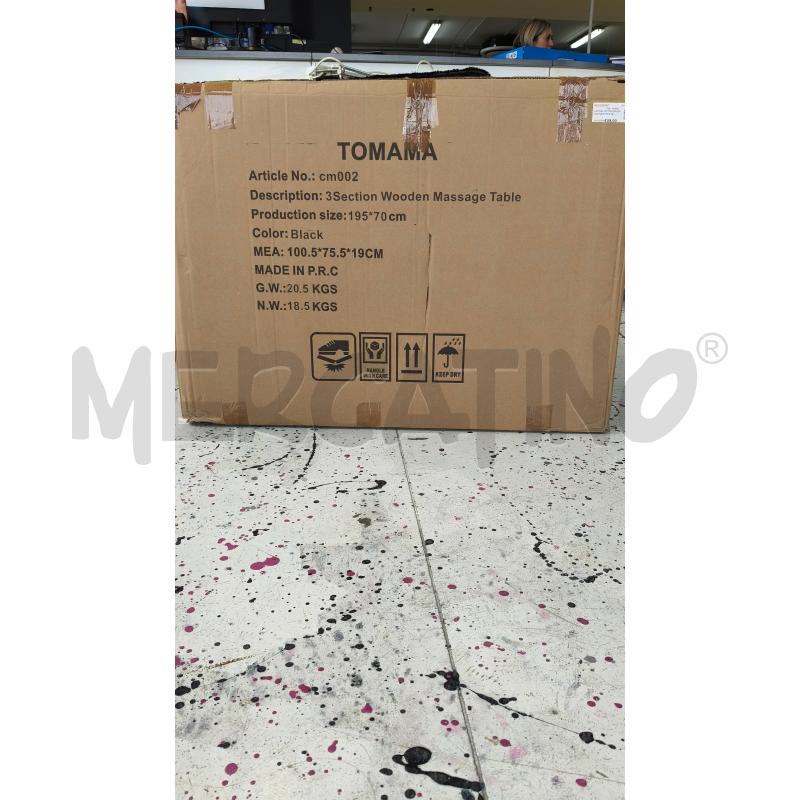 LETTINO LETTINO MASSAGGI PORTATILE NERO | Mercatino dell'Usato Corciano 4
