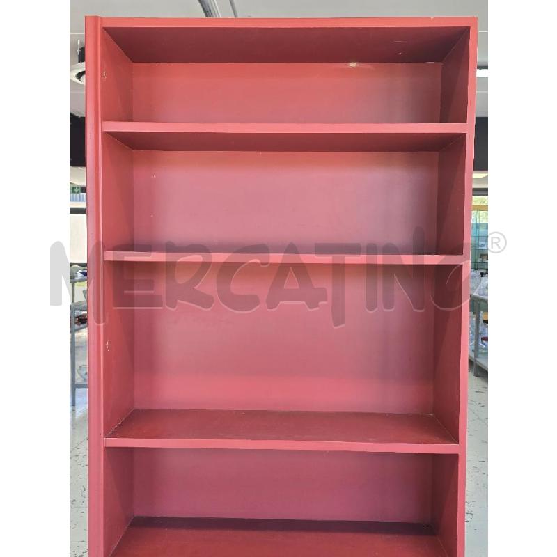 LIBRERIA ROSSA 6 RIPIANI DANNO GAMBA | Mercatino dell'Usato Corciano 2