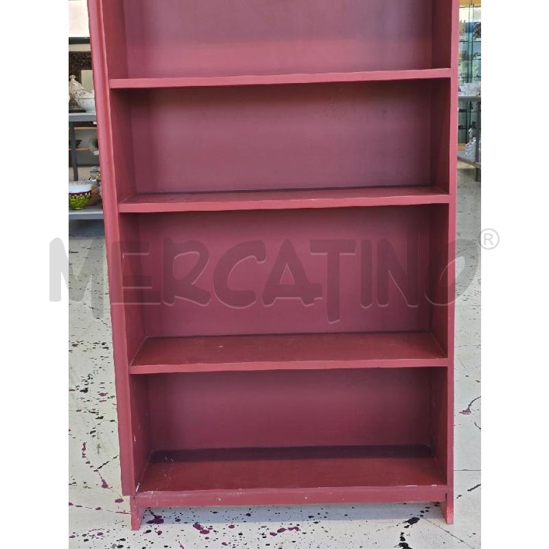LIBRERIA ROSSA 6 RIPIANI DANNO GAMBA | Mercatino dell'Usato Corciano 3